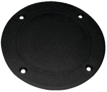 SCREW DOWN DECK PLATE (T H MARINE) 5 5/8" Black